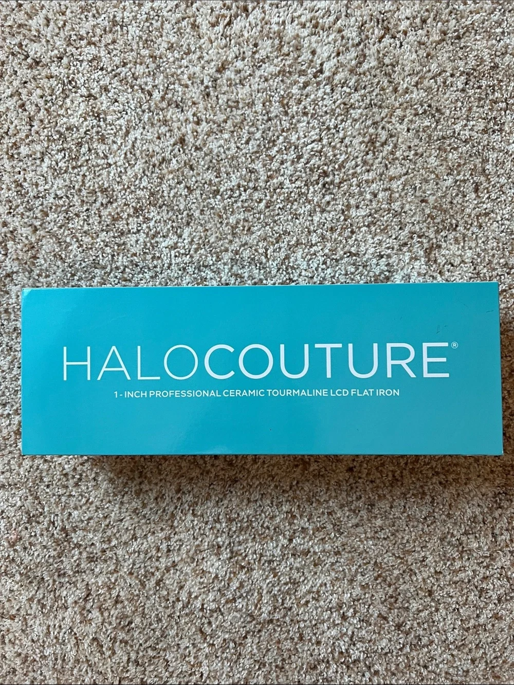 HaloCouture 1-Inch Ceramic Tourmaline Flat Iron - Teal